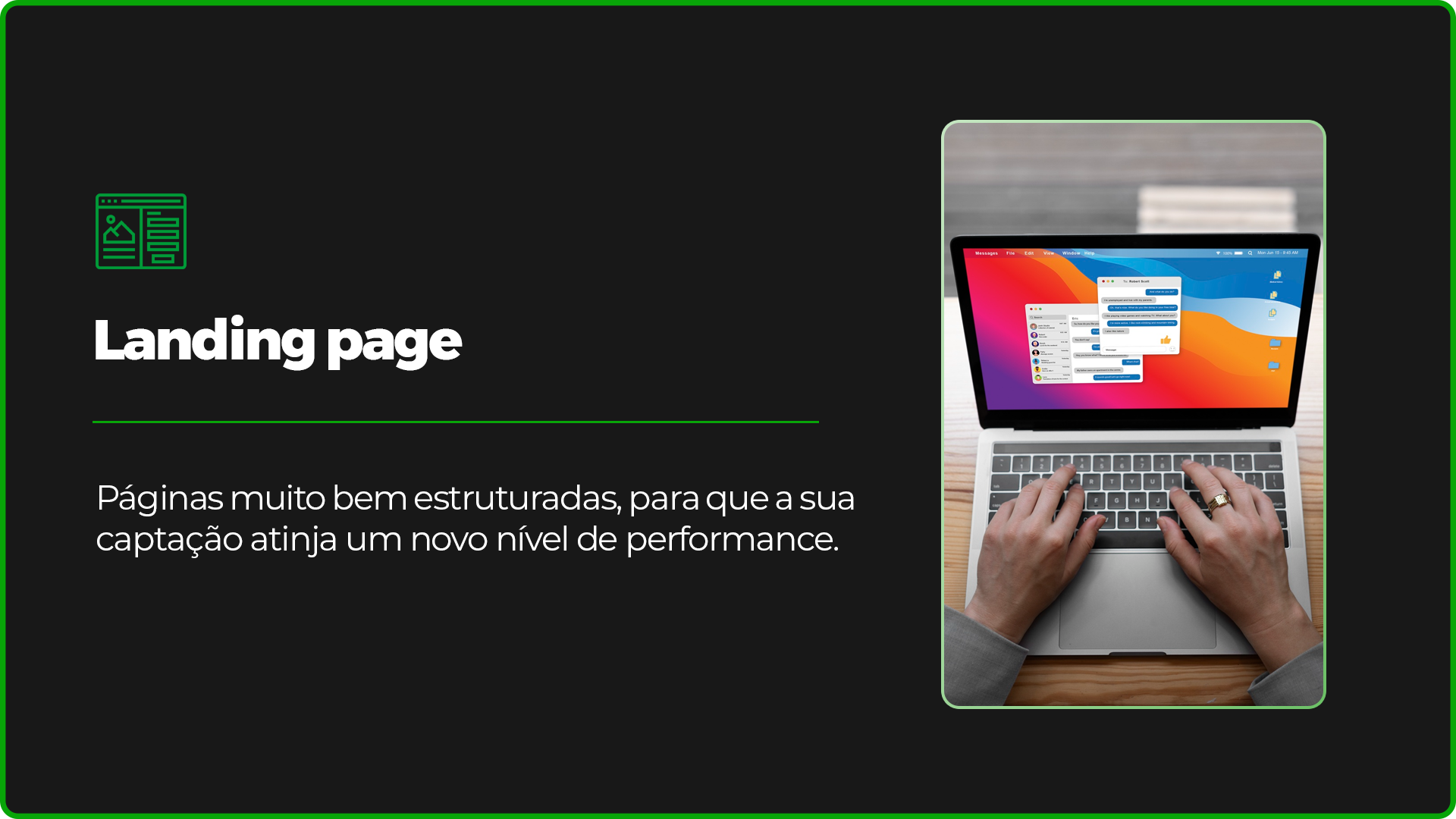 Landing pages